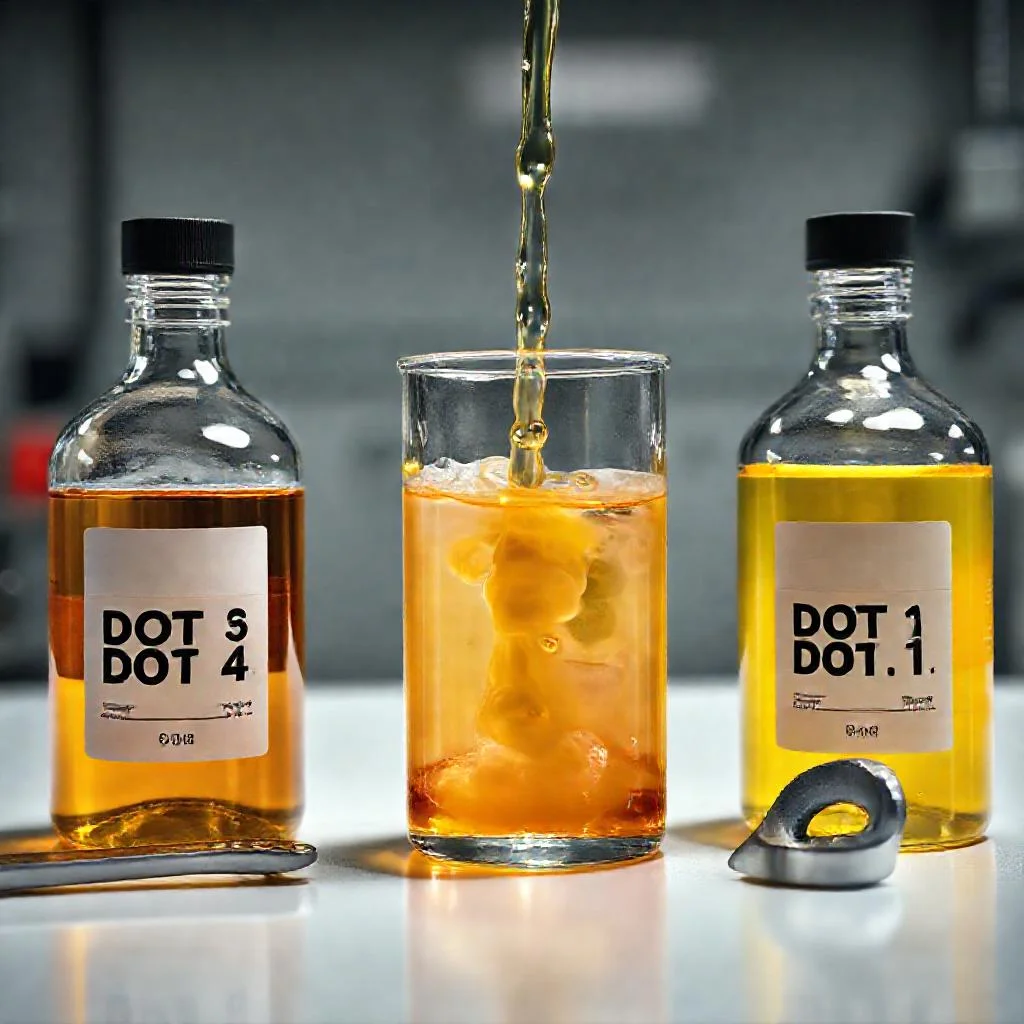 Иллюстрация к статье: Смешивание тормозной жидкости DOT 3 DOT 4 и DOT 5.1 совместимость стандартов